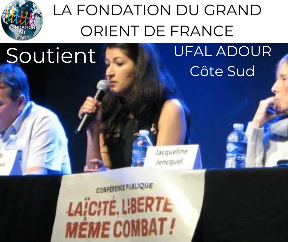 La Fondation du Grand Orient de France fondation-godf.org soutient l’UFAL ADOUR Côte Sud <a href="/Ufal_org/">UFAL — Union des FAmilles Laïques</a> pour ses actions de défense et promotion de la Laïcité.