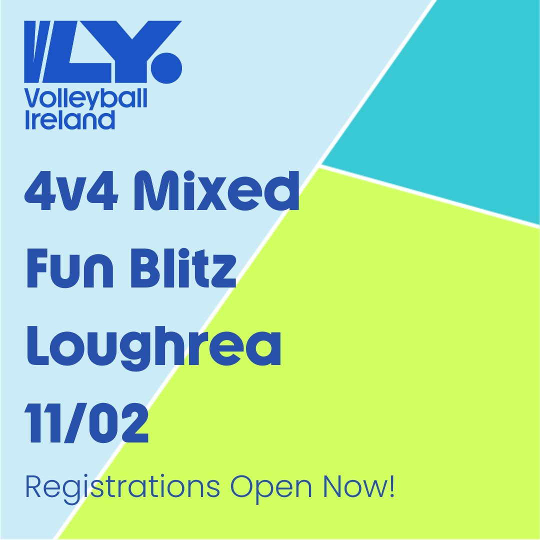 VolleyballIRL's tweet image. 🚨4v4 Mixed Volleyball Blitz

📍St Brigid&apos;s College, Loughrea 

📆 Saturday, February 11th, 10-1 pm

✅ Register now - bit.ly/4009KNV 

Full details available on our website⬇️
volleyballireland.com/youth-leagues/…
 
#raisingthegame #4v4volleyball #learntotrain