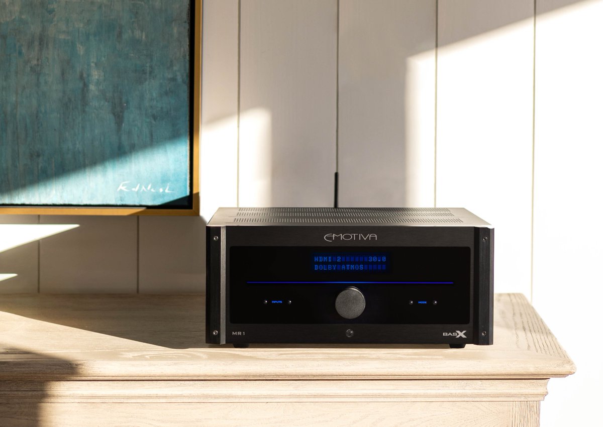Another shot of our newest addition, the BasX MR1 11.2 Channel Dolby Atmos® &amp; DTS:X™ Cinema Receiver

Available for purchase 1/25/23 at 10am CST 🎶