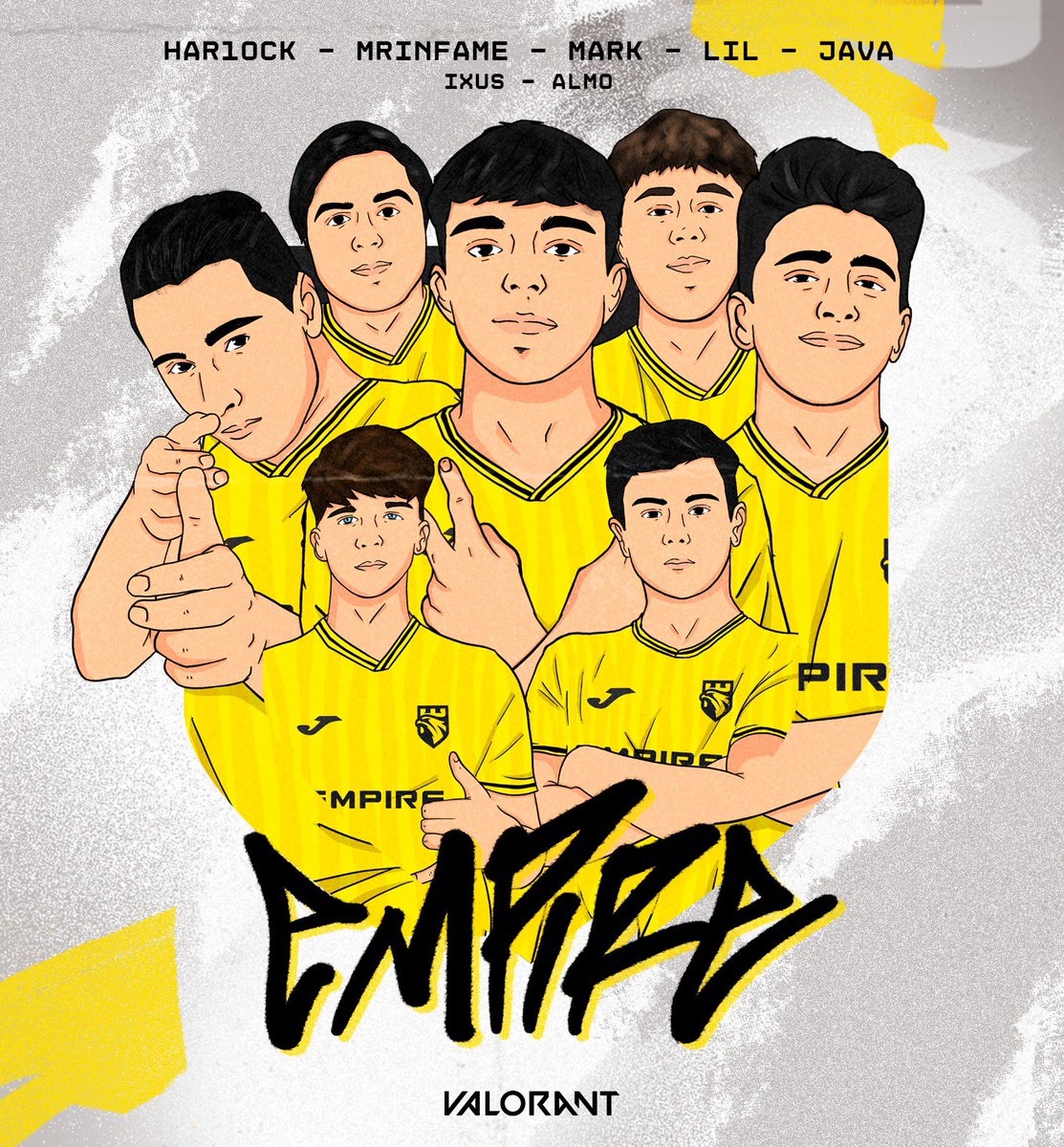 #VALORANT | Hacemos oficial la vinculación de nuestro nuevo roster 🔥

🦅 <a href="/Jaavaa12/">Java 🦇</a> 
🦅 <a href="/HAr1oCkk/">DMNX harlock</a> 
🦅 <a href="/LIL200rr/">LILREYLI</a> 
🦅 <a href="/MrInFaM3/">InFi</a> 
🦅 <a href="/Markituss13/">marK</a> 
🦅 <a href="/Elias100cas/">Elias100cas</a> (sup)

🗣️ <a href="/Ixuuss/">Ixus</a> 
👨‍💻 @almoxshi 

¡Bienvenidos águilas! 

#4Glory 💛🦅