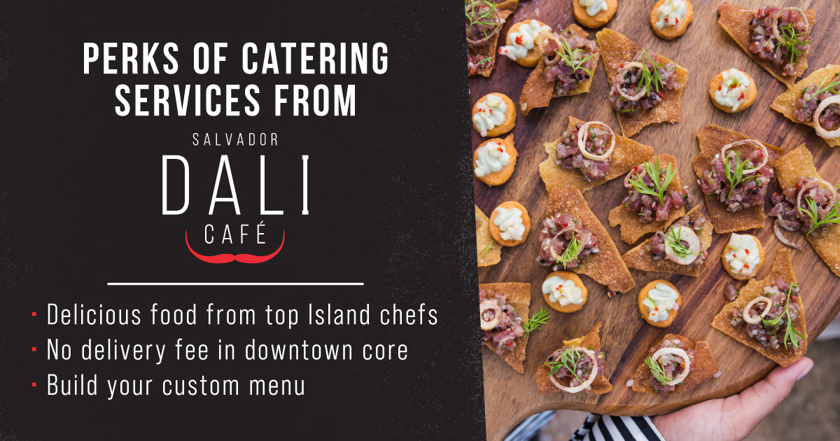 TheDaliCafe's tweet photo. Our catering service has no delivery fee in the downtown Charlottetown core AND allows you to customize your menu!

#DalíCafe #PEI #explorePEI #downtowncharlottetown #discovercharlottetown https://t.co/3u3Ze2yTLW