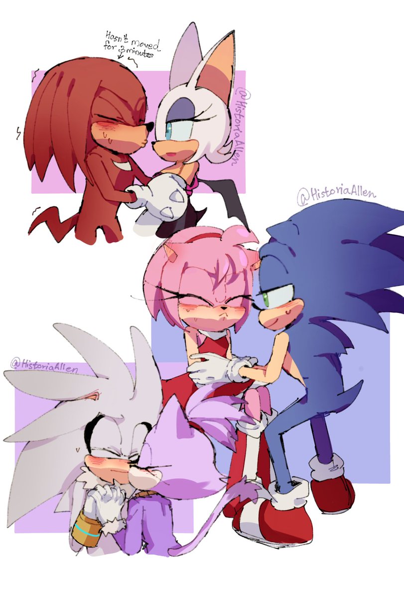 ❄️Kuu Kuu❄️ on X: Mwaahh #SonAmy #sonicfanart