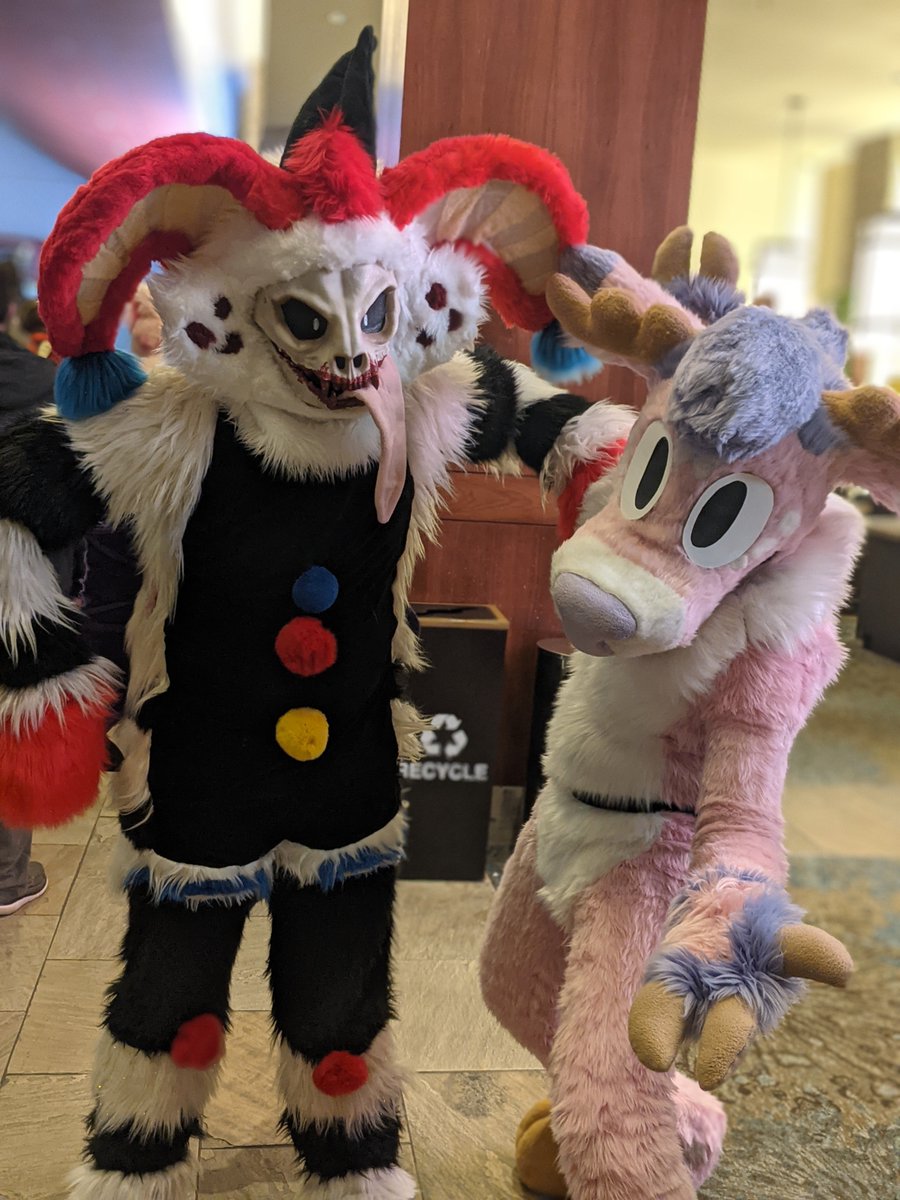 More friends from #ANE2023! (I'm deeply sorry to the friends I couldn't spend much time with, I had to work/do schoolwork which ate up a ton of my con/social time... 😞)

Hyena is @Hi_Cial!