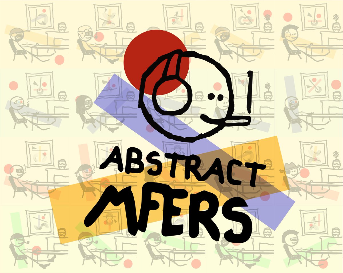 emiliovisual's tweet photo. ⚠️⚠️The time has come #mfers⚠️⚠️
The New #AbstractMfers collection is available in OpenSea right now, the first 250 copies for 0.04 eth, a bargain, right?
O-'
     O-'
          O-'
               O-'
                    O-'
                         O-'
https://t.co/Te93o3DK27 https://t.co/g6mE4TlgQF