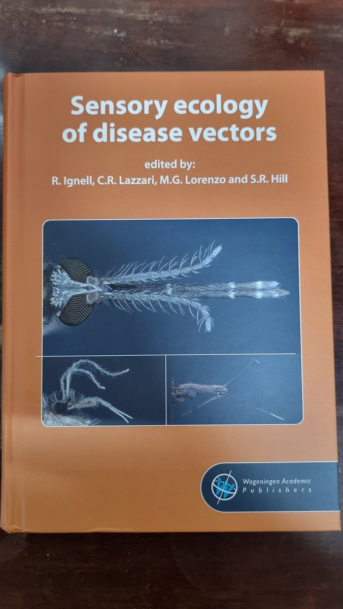 This is a unique moment for me as a scientist: our book on the Sensory Ecology of Disease Vectors has finally been published! It has been a great pleasure to make it happen together with <a href="/SharonH31307286/">Sharon Hill</a> ,<a href="/RickardIgnell/">Rickard Ignell</a> and <a href="/CRLazzari/">Claudio R. Lazzari</a> as editors.