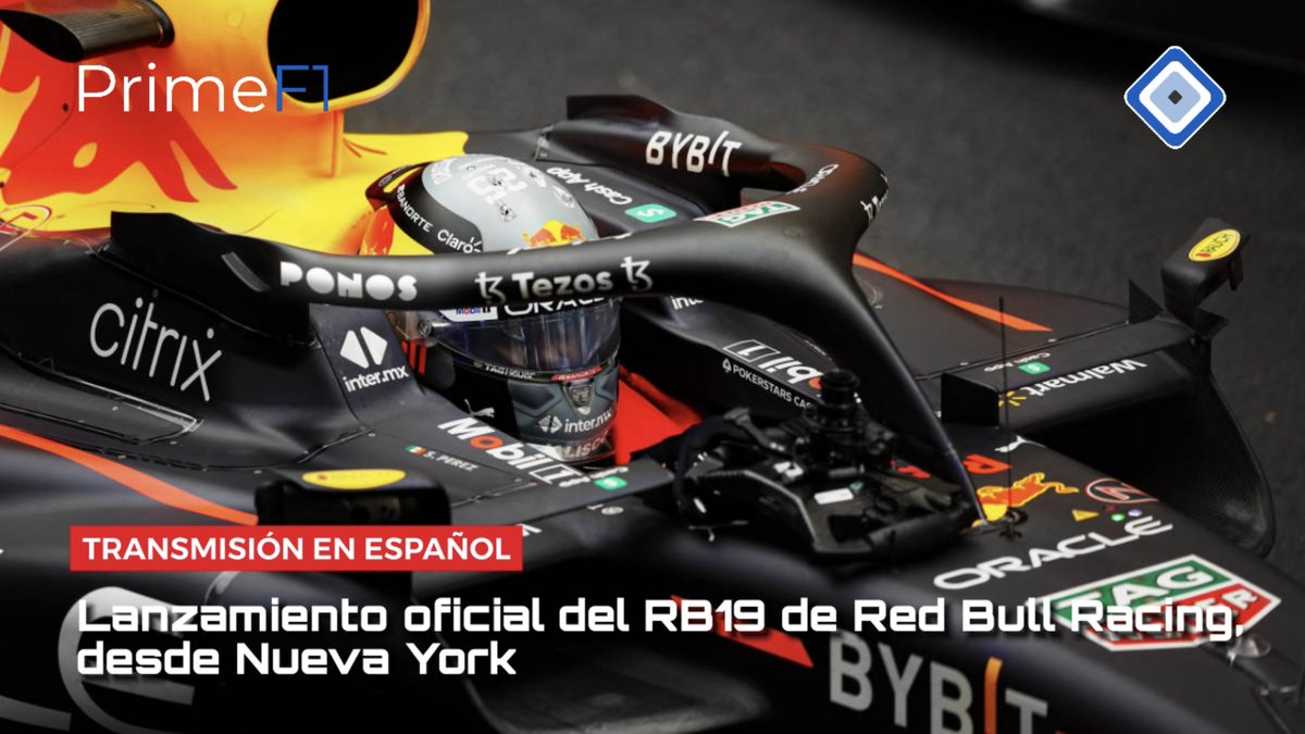 percepcionpubli's tweet photo. ⚠️ Sigue la transmisión EN ESPAÑOL del lanzamiento desde #NuevaYork del nuevo RB19 de @redbullracing y @SChecoPerez, a través del canal de @YouTube de @percepcionpubli. Viernes 3 de febrero, 8:00am (CDMX). ¡Te sugerimos dar RT e ir a activar la campana de notificación del video! https://t.co/od3tbKq6ae