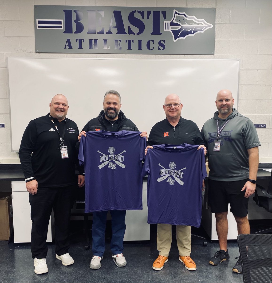 Got a chance to meet Coach Rhule and Coach Foley today!! Very cool!!