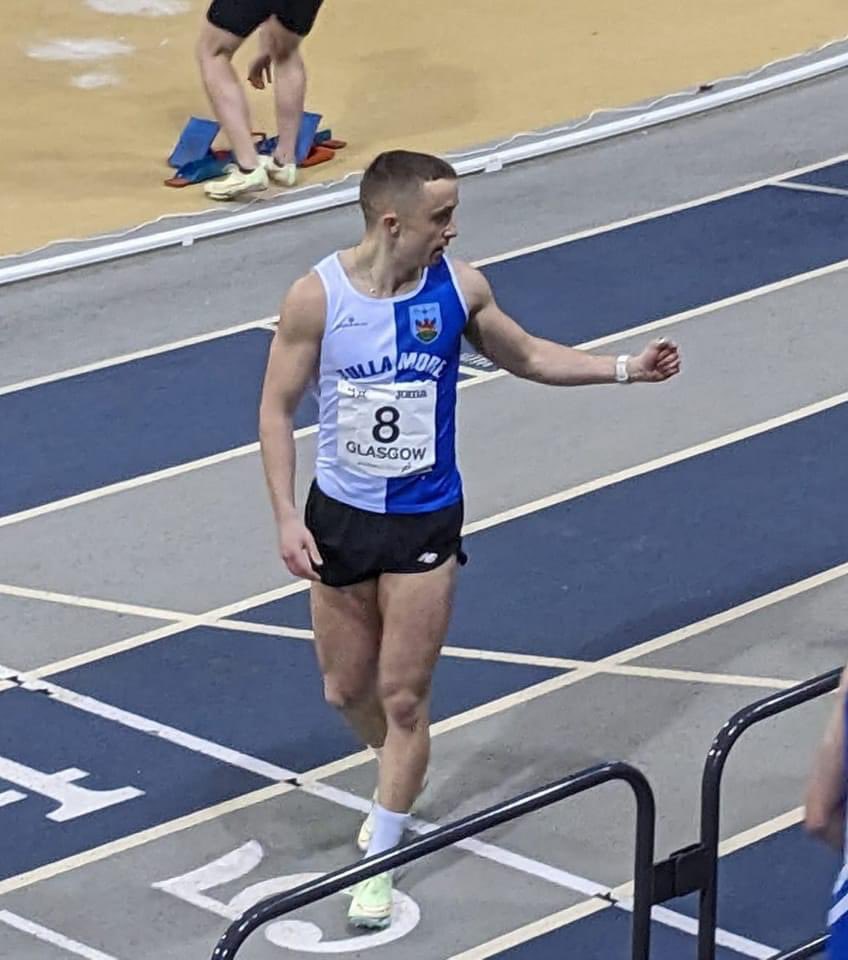 CORRIGAN IN GLASGOW.

Billy Corrigan traveled to the Emirates Arena, Glasgow on Saturday to race at the Scottish National Open.

60m = 7.21 seconds 
200m = 22.80 seconds