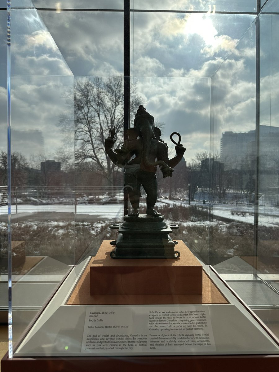 SubodhChandra's tweet photo. #ThisIsCLE #MyCLE, folks. I can be working feverishly on deadline at @ClevelandArt on a summary-judgment motion and come up to be bathed in natural light and get a little inspiration from #Ganesha, the remover of obstacles… https://t.co/uwpM7tuwxg
