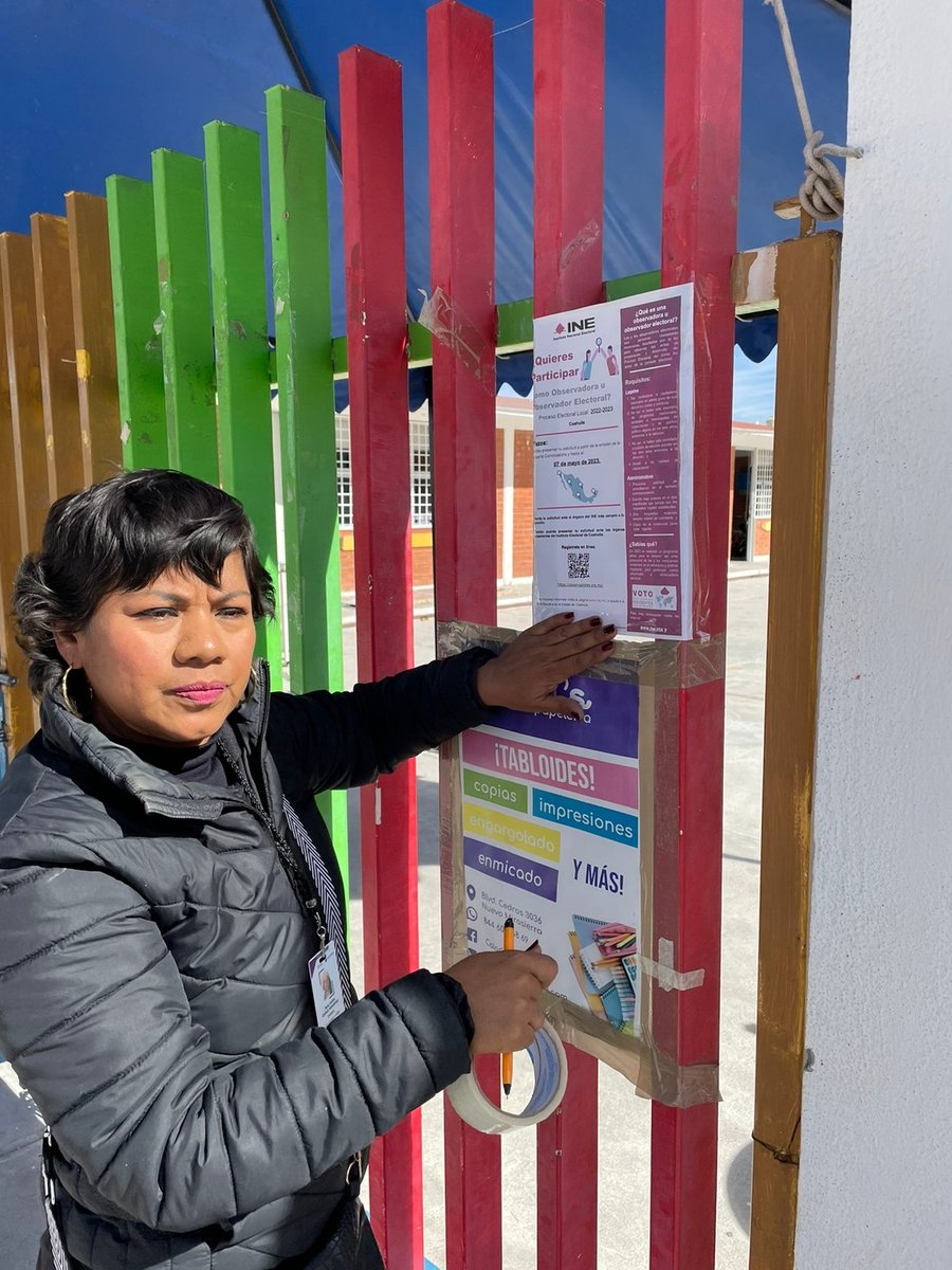 CD14_Coah's tweet photo. Los Consejeros del @CD14_Coah invitan a la Ciudadania Coahuilense a🔎 Participar en las próximas elecciones como Observador/ra Electoral en el #PLE23.

 Consulta la convocatoria ➡️ https://t.co/STQi0oOCOM y regístrate.

#ContamosTodasYTodos https://t.co/VjANE4o0OW