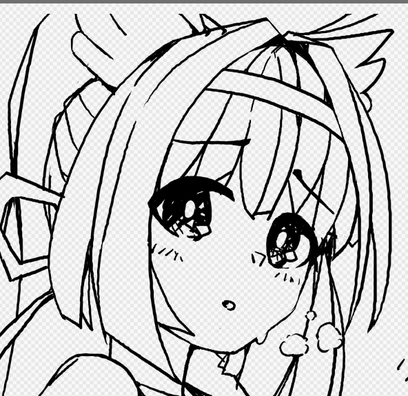 俺の絵って頭長めになるので毎回修正してます
ロリ顔向いてないんすかね

関係ないですごり押しでロリ顔っぽくします
選択範囲は神機能 