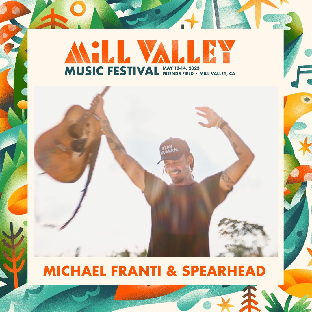 Michael Franti (@michaelfranti) on Twitter photo BAY AREA SOULROCKERS! We're heading to you this May to play the second ever <a href="/MillValleyFest/">Mill Valley Music Festival</a>! Badges go on sale at 12PM at millvalleymusicfest.com. See you this summer!!! BAY AREA SOULROCKERS! We're heading to you this May to play the second ever <a href="/MillValleyFest/">Mill Valley Music Festival</a>! Badges go on sale at 12PM at millvalleymusicfest.com. See you this summer!!!