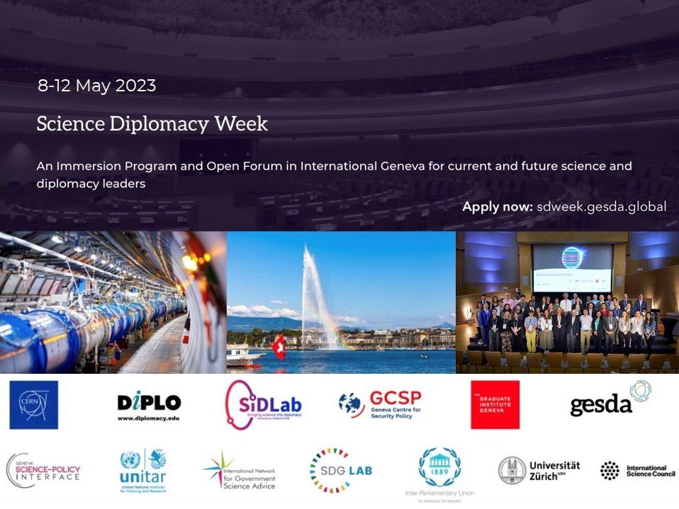 Geneva Science and Diplomacy Anticipator tweet media