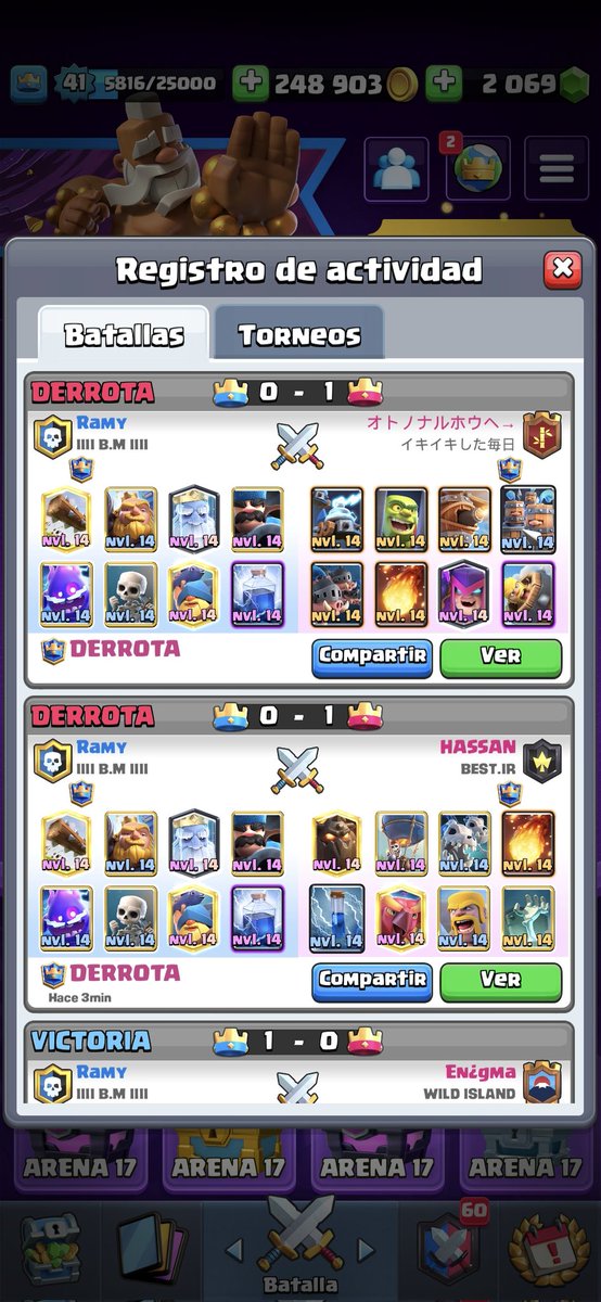 Voy a jugar clash royale para relaj...