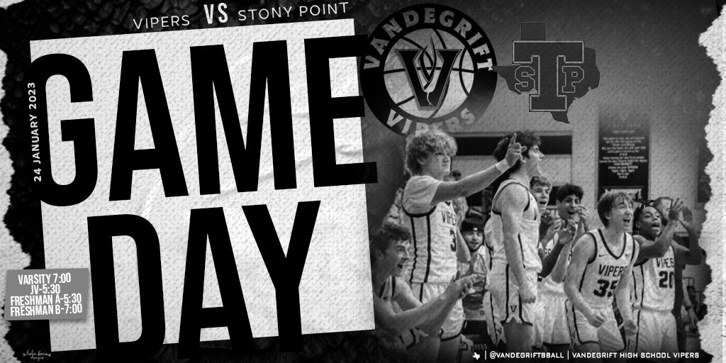 Game Day! 🚨 

Vipers (18-9, 4-3) travel to Stony Point (22-1, 7-0) as the second round of district play begins. 

#Respect #secondtonone