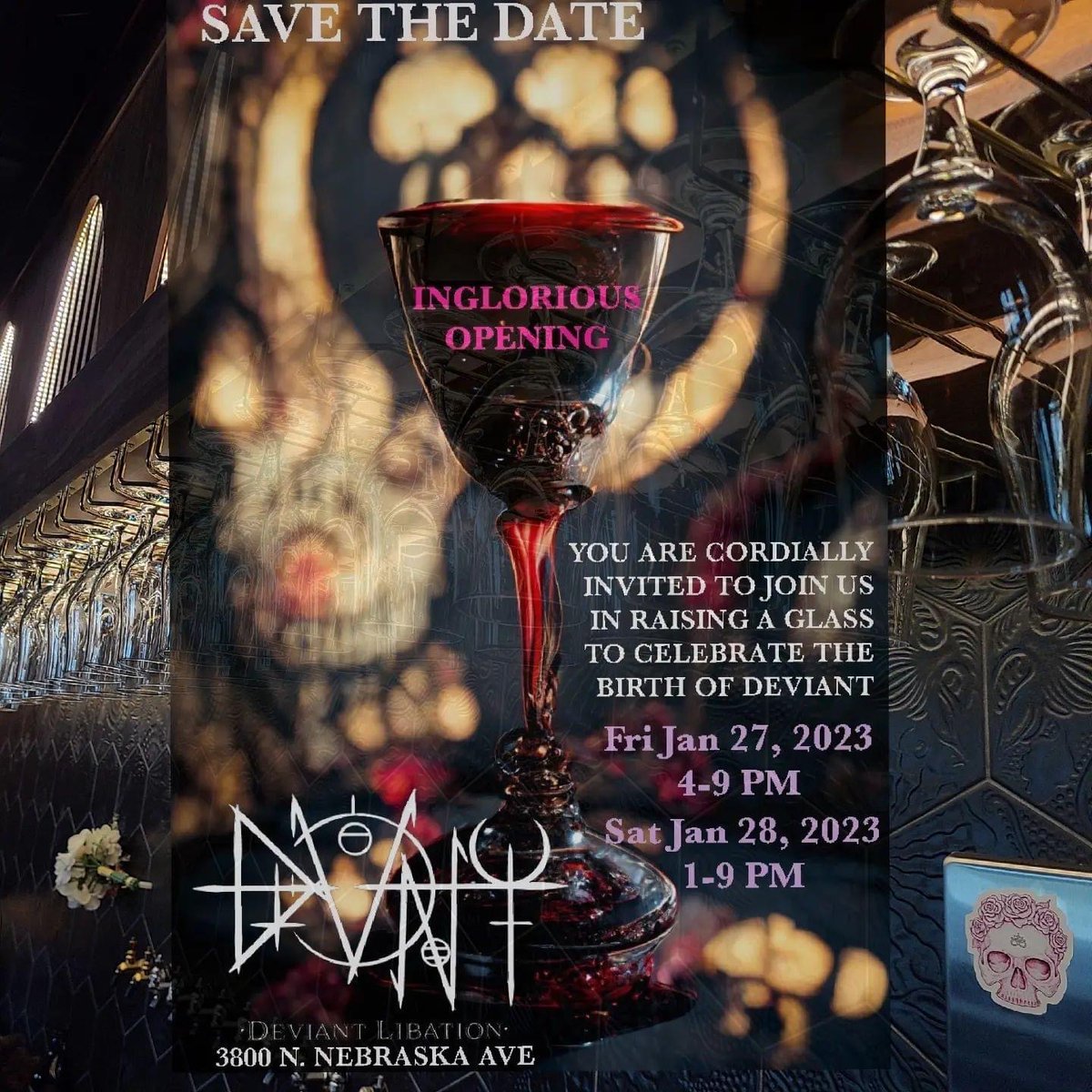 You've been invited! 🦀

Join us this Friday &amp; Saturday to celebrate Deviant's inglorious opening! Glassware is washed, taps are ready, and seats are polished. Mark your calendars!

Deviant is good. In good, we trust! 🍺