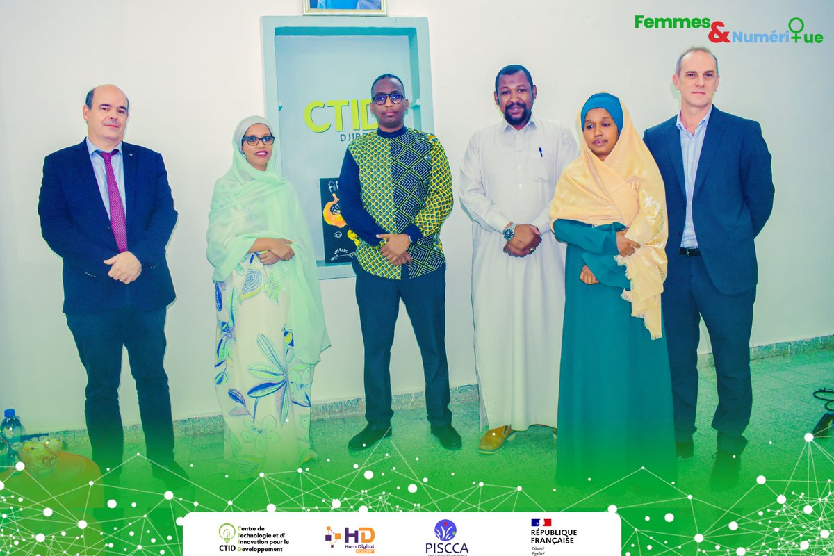 DjiboutiTechHub's tweet photo. 🚨𝗖𝗹ô𝘁𝘂𝗿𝗲 𝗕𝗢𝗢𝗧𝗖𝗔𝗠𝗣«𝗙𝗘𝗠𝗠𝗘𝗦&amp;𝗡𝗨𝗠𝗘𝗥𝗜𝗤𝗨𝗘» 

✅Le Bootcamp #FemmeNumerique s'est clôturé en apothéose sous le parrainage de SE Safia Mohamed @SEIDSPDJ en présence du Dg, nos partenaires, nos formateurs ainsi que nos vaillantes bootcampeuses🧕🏿

#Djibouti https://t.co/UPoJZaWqrF