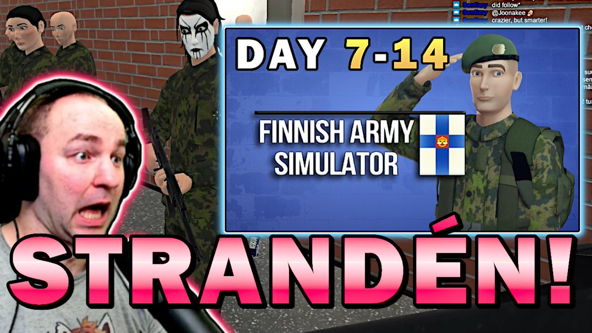 Deiviamos's tweet photo. Finnish Army Game! This game will make you laugh! :D
https://t.co/f8glnWbQ75

#finnisharmysimulator #Finnish #Finland #game #gamingpc 

 #twitchstreamer #twitch #twitchpartner #streamer
#gaming @OwlRetweets @OwlShare @BlazedRTs @StreamersRT1
@TeamYouTube @YouTubeCreators https://t.co/BTRzICTVkO