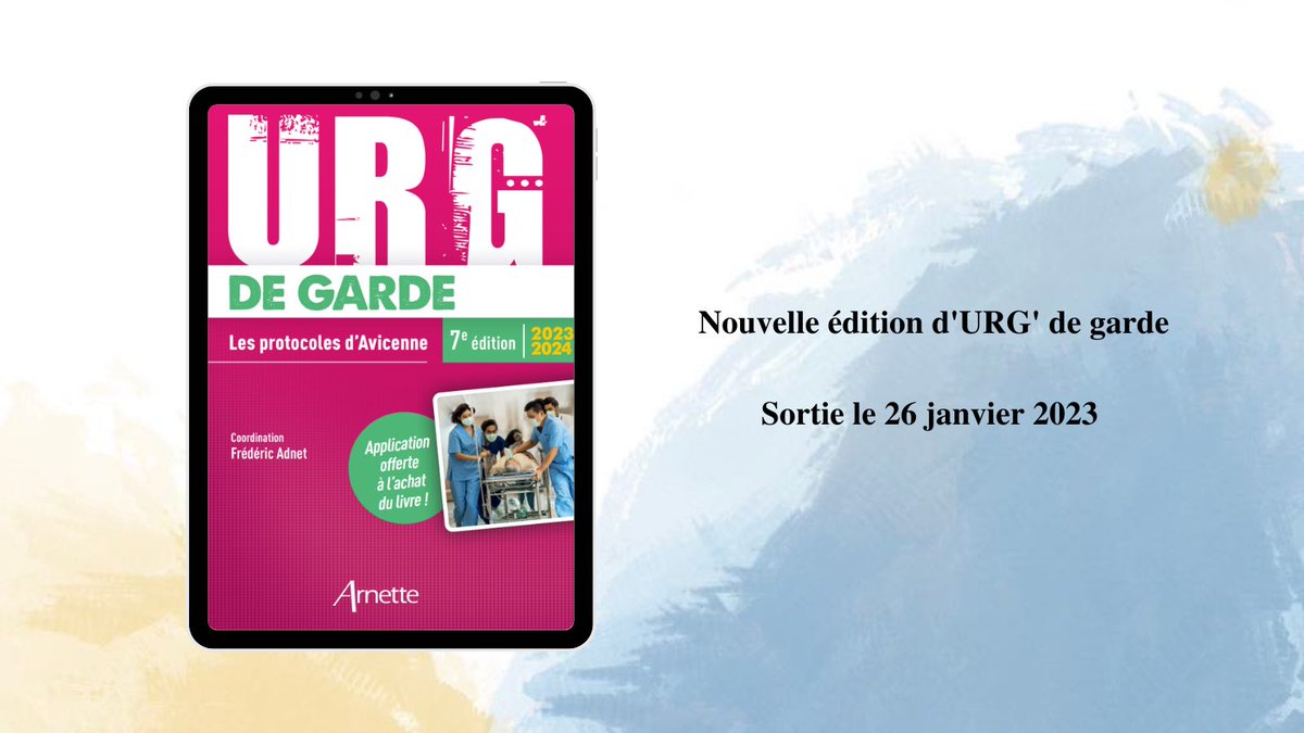 [#Partenaire] Nouvelle édition pour URG’ de garde <a href="/John_Libbey/">JLE - John Libbey Eurotext</a> 🎁 avec les protocoles d’Avicenne 🤩

Adhère à l’association ajmu.fr/adherer/ et suis-nous pour avoir une réduction sur l’application lors de notre prochaine vente ! 🩺

#urgentiste #ChooseDESMU #DESMU #MU