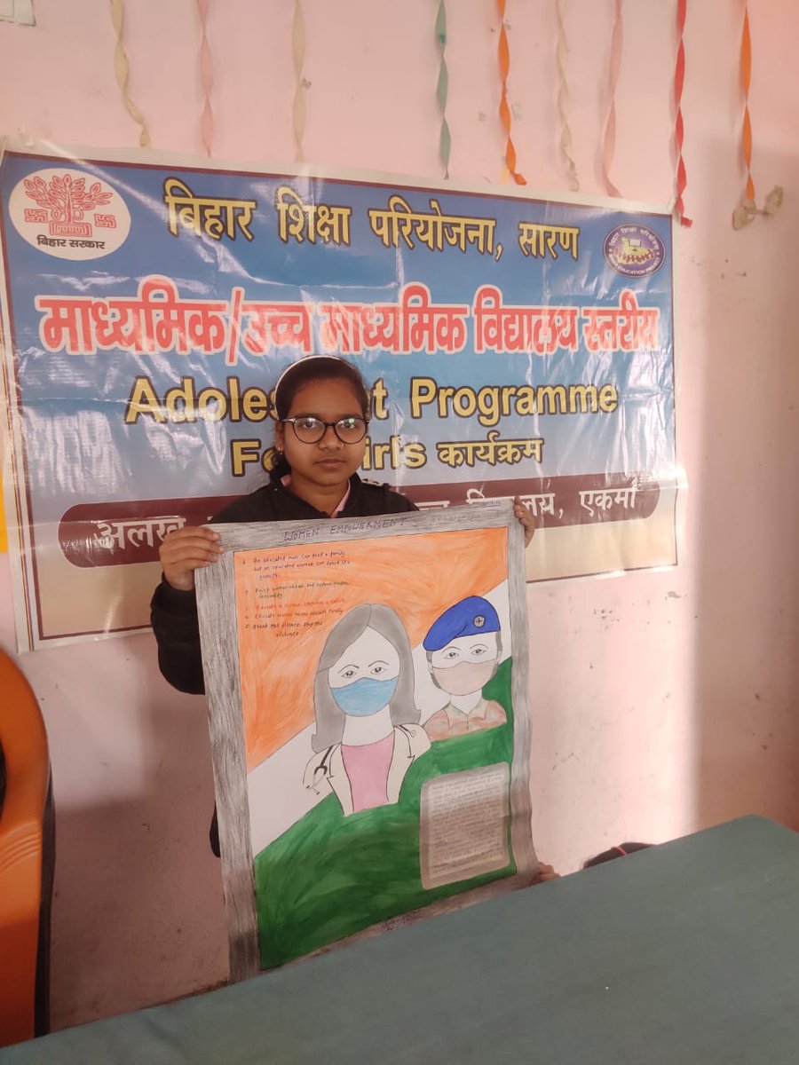 sweetchanchala's tweet photo. @teachersofbihar @BiharEducation_ @EduMinOfIndia @bepcslo #RastriyaBalikaDivas #Saran #Bihar https://t.co/JHTK7FnWwh