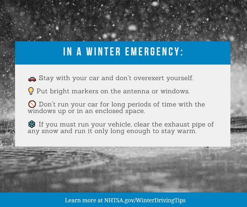 Know what to do in a winter emergency ❄️🌨️: NHTSA.gov/WinterDrivingT…