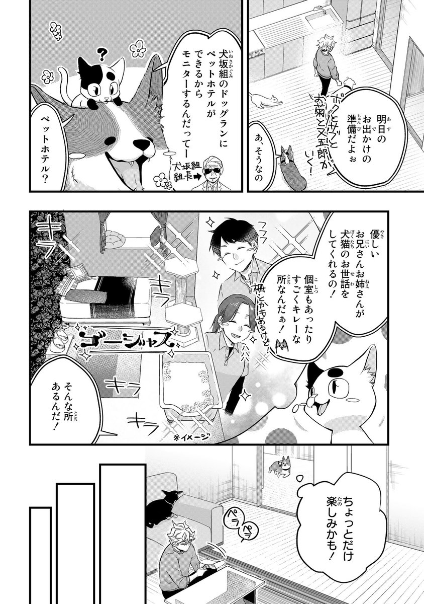【1/25更新】
拾われ子猫と元ヤクザ/カミムラリドル
第30話 これが…ペットホテル、だと……?
https://t.co/Rq87fsBz3G 