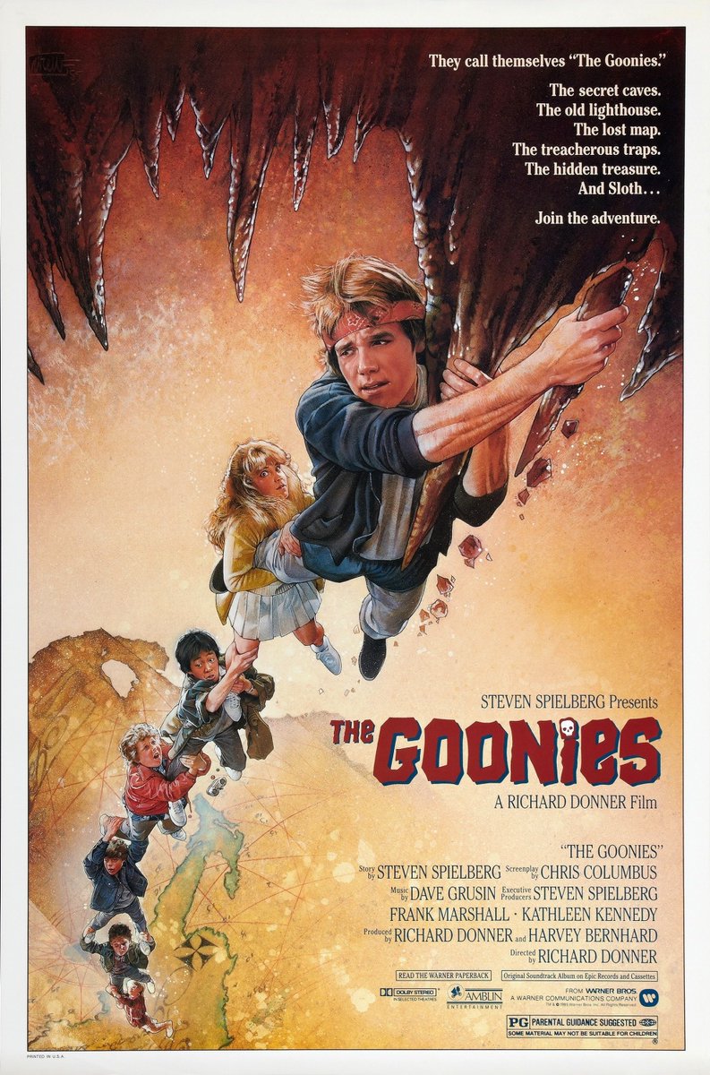 .@amblin’s “The Goonies” (1985) 🏴‍☠️ 

#StevenSpielberg #KeyHuyQuan #RichardDonner #Amblin #80s #Movies #MoviePoster #Art