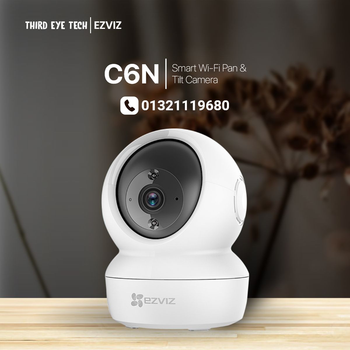 Buy EZVIZ C6N 2 Megapixel Smart Wi-Fi Pan &amp; Tilt Camera From 𝗧𝗵𝗶𝗿𝗱 𝗘𝘆𝗲 𝗧𝗲𝗰𝗵 At Lowest Price.
🎤 𝐊𝐞𝐲 𝐅𝐞𝐚𝐭𝐮𝐫𝐞𝐬 🔽
☑ Image Sensor : 1/4" Progressive Scan CMOS
☑ Resolution :  2 Megapixel
📞+8801321119680
📧 info@thirdeyetechbd.com