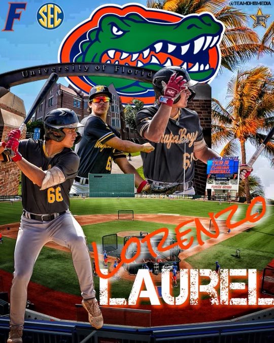 Words can’t describe how happy we are for our son Lorenzo Laurel on his UF commitment. Continue working hard in the classroom and the field. @GatorsBB @SDEagleBaseball @5star2026 @Lorenzo66L @Florida_PG @JBrownPG