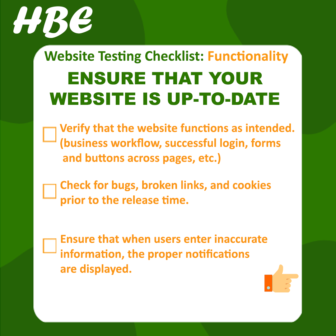 HBE_Agency's tweet photo. Website Testing Checklist
.
.
.
#website #websitedesign #websites #websitedevelopment #websitedesigner #websitelaunch #websitebuilder #newwebsite #websitedeveloper #ecommercewebsite #websitedesigning #websiteservices #websitetraffic #websitecoming #websitetips #websitecreation https://t.co/HUx2bnPNKi