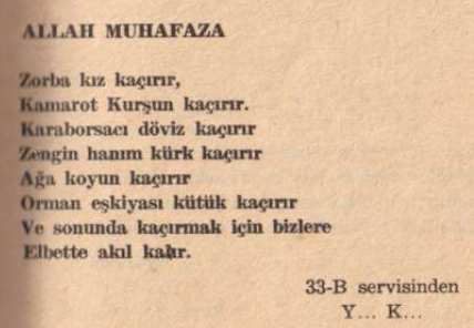 cerentheacemi's tweet photo. Akıl Hastalarının Yazdıkları Şiirler kitabından. (1960'lar tahminen) https://t.co/SgR01Er3ge