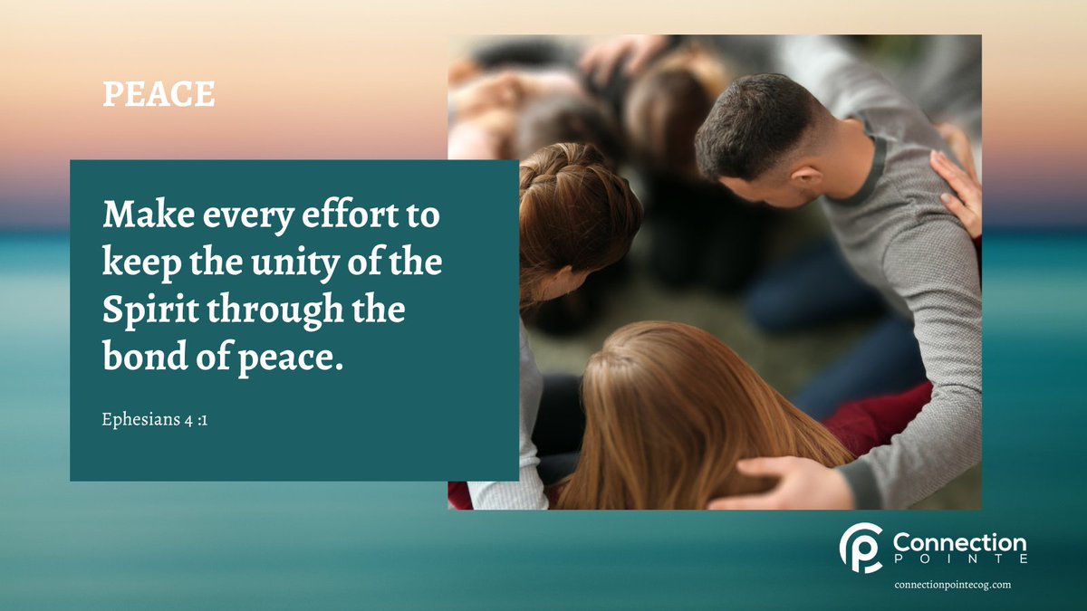 cpointeCOG's tweet image. Make every effort to keep the unity of the Spirit through the bond of peace. Ephesians 4:1 
connectionpointecog.com  #connectionpointecog #love #friendship #hope #atlanta #connectgroups #Biblestudy #friends #austellga #kidschurch #faith #prayer #overcome #addictions