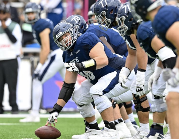 Mike Rittelmann (@mrittcgs) on Twitter photo It was great to have <a href="/baker_shea/">Shea Baker</a> of <a href="/RiceFootball/">Rice Football</a> at the 2023 <a href="/CGSAllStar/">The College Gridiron Showcase</a>
✅ Most consecutive games played (55) at Rice
✅ Has 54 career starts (school record)
#CGS2023 It was great to have <a href="/baker_shea/">Shea Baker</a> of <a href="/RiceFootball/">Rice Football</a> at the 2023 <a href="/CGSAllStar/">The College Gridiron Showcase</a>
✅ Most consecutive games played (55) at Rice
✅ Has 54 career starts (school record)
#CGS2023