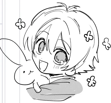 なんかのキャラ描きたかったの思い出せない…ってズルズル落書きしてたけどハニー先輩だった 