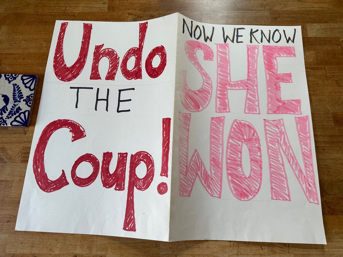 One of my Trump-era protest signs is evidence that some* of us Hillary voters recognized the 2016 coup. We just didn’t know that #CharlesMcGonigal was the traitorous linchpin.

* I remember getting a lot of funny looks that day.