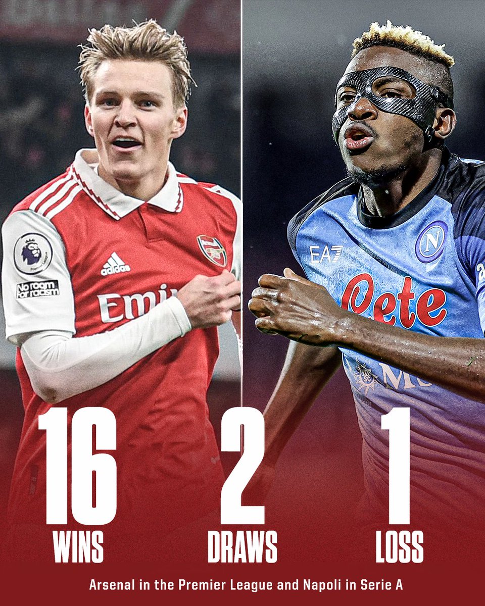ESPNFC's tweet photo. Arsenal 🤝 Napoli

League domination 😤 https://t.co/8btgFqSkxK