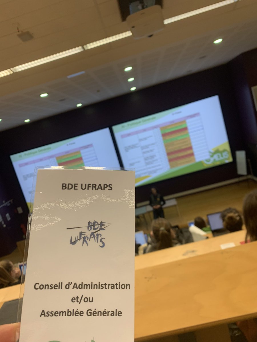 Le BDE UFRAPS est présent à l’assemblée générale de mi-mandat de <a href="/GAELIS_Lyon/">GAELIS Lyon</a> 👍