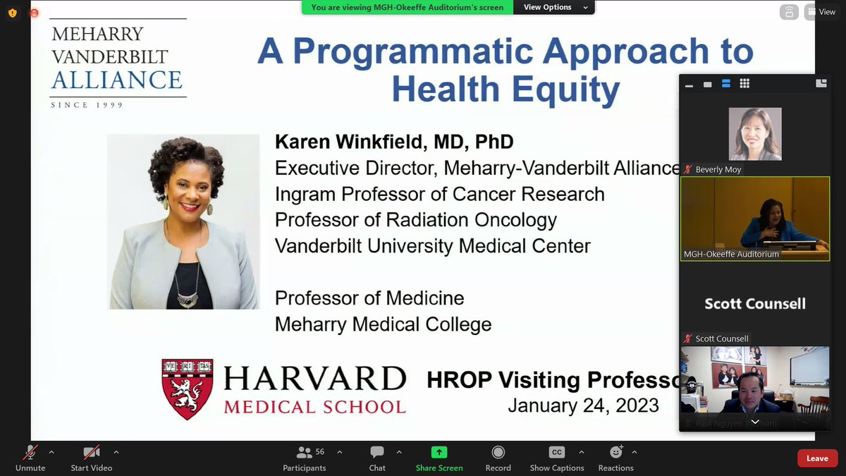 Tracy Balboni MD, MPH, FAAHPM (@tracyabalboni) on Twitter photo What an inspirational talk by our HROP Visiting Prof Dr. Karen Winkfield!! Thank you for inspiring us with your passion, wisdom, and dedication to engaging and caring for communities. <a href="/DrWinkfield/">Dr. Karen Winkfield</a> <a href="/HarvardRadOnc/">Harvard Radiation Oncology Program</a> <a href="/MGHCancerCenter/">Mass General Cancer Center</a> <a href="/BrighamRadOnc/">Brigham and Women’s Radiation Oncology</a> What an inspirational talk by our HROP Visiting Prof Dr. Karen Winkfield!! Thank you for inspiring us with your passion, wisdom, and dedication to engaging and caring for communities. <a href="/DrWinkfield/">Dr. Karen Winkfield</a> <a href="/HarvardRadOnc/">Harvard Radiation Oncology Program</a> <a href="/MGHCancerCenter/">Mass General Cancer Center</a> <a href="/BrighamRadOnc/">Brigham and Women’s Radiation Oncology</a>