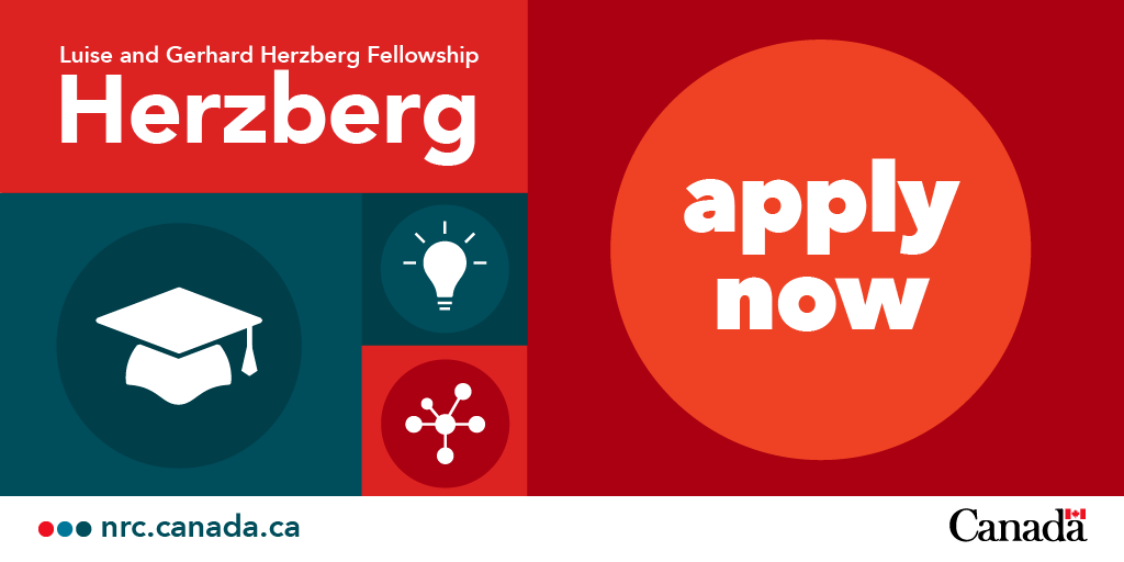 NRC_CNRC's tweet photo. 📣 Calling all recent #WomeninSTEM PhD graduates!  

Applications for our new NRC Luise and Gerhard Herzberg Fellowship is closing soon. Apply by February 10! https://t.co/lv5mjRGcAX  

#DiscoverTheNRC #GreatMinds https://t.co/Lm8nDafXEW