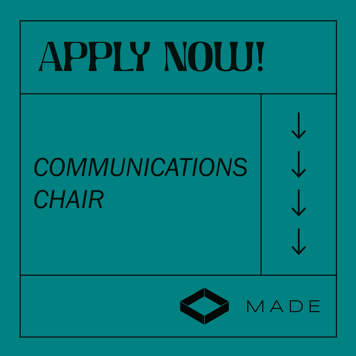 Want to expand your comms experience and get involved in #yeg's design community? Apply for our Comms Chair position! Find out more at joinmade.org/opportunities. If you’re interested, email us at info@joinmade.org by Feb 1. #YegArchitecture