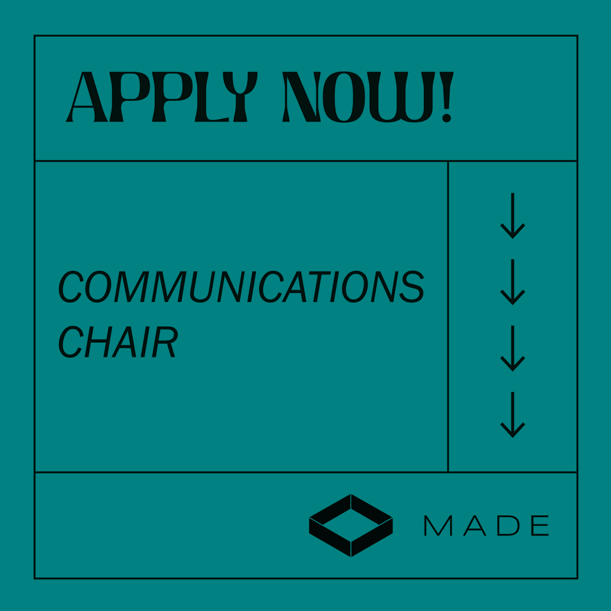 MADE (@madeinedm) on Twitter photo Want to expand your comms experience and get involved in #yeg's design community? Apply for our Comms Chair position! Find out more at joinmade.org/opportunities. If you’re interested, email us at info@joinmade.org by Feb 1.
#YegArchitecture Want to expand your comms experience and get involved in #yeg's design community? Apply for our Comms Chair position! Find out more at joinmade.org/opportunities. If you’re interested, email us at info@joinmade.org by Feb 1.
#YegArchitecture