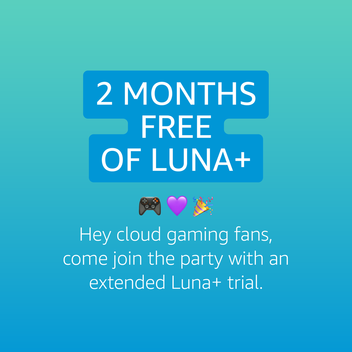 These days, you might need more than a 7-day trial to explore what we have to offer. Play now with 2 months free: amzn.to/3keagra. Terms apply. 
#luna #amazon #primegaming #newonluna #iamagamer