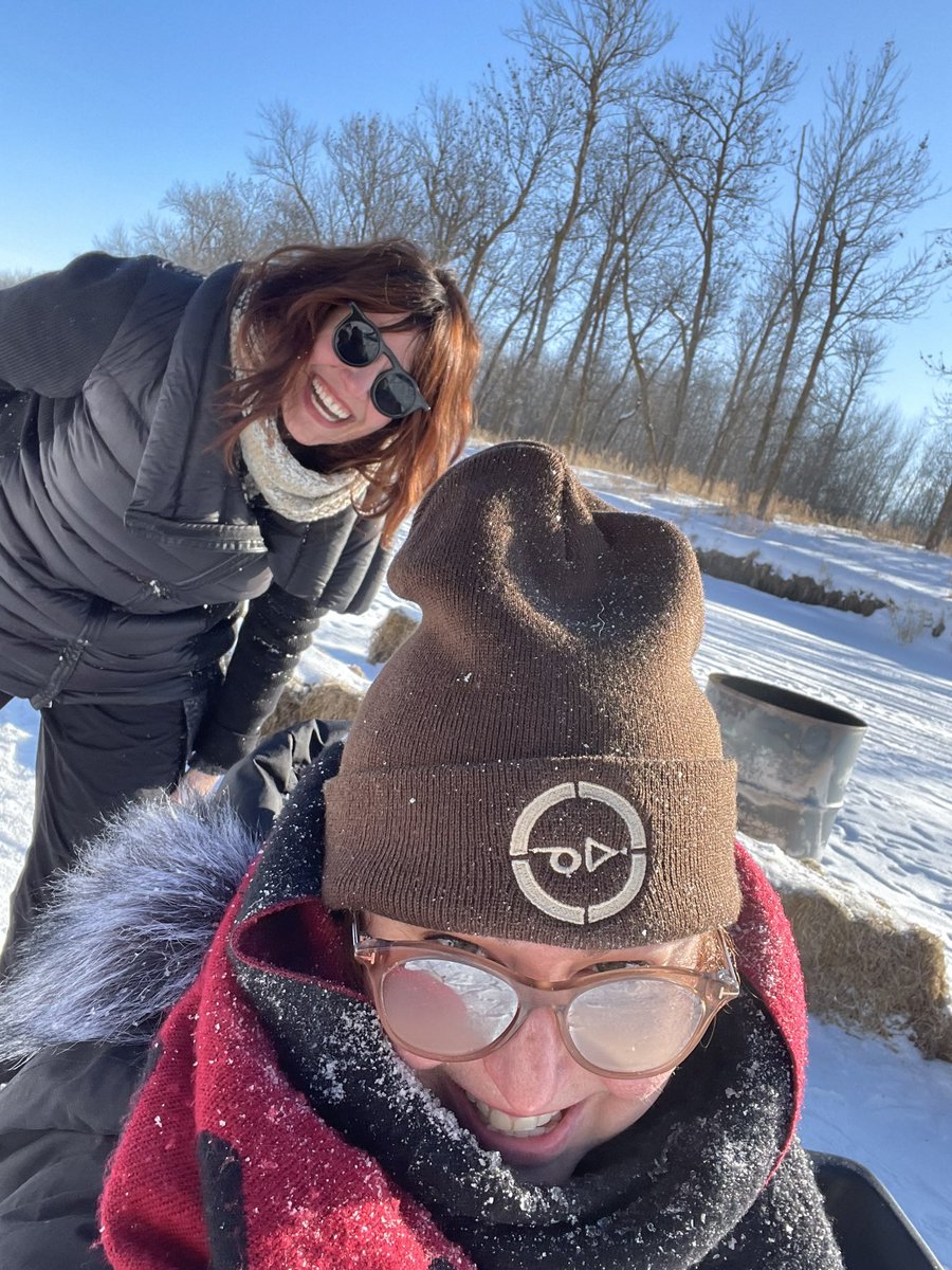 I’m so grateful for amazing friends that will succumb to peer pressure (from me) to toboggan after 40! 😝 #mbedchat