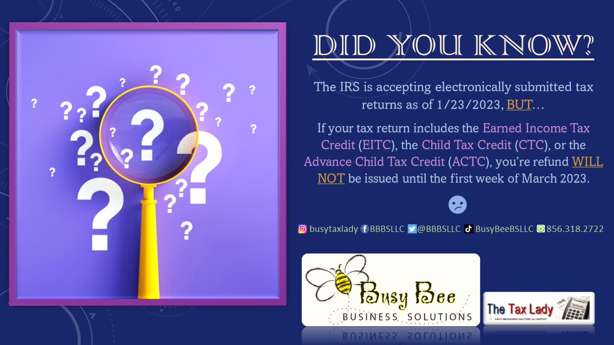 BBBSLLC's tweet photo. #taxseason #IRS #incometax https://t.co/YEaVVAcLJc