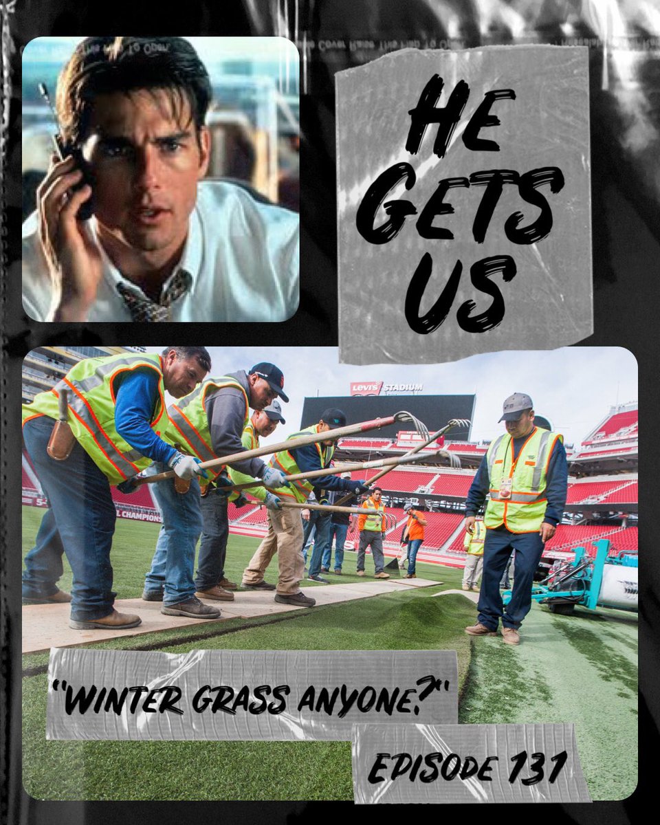 He Gets Us - Ep 131⁣
📻🏈⁣
Super Bowl Ad Preview, Winter Grass, a fresh look at McGuire.⁣
As always: submit YOUR thoughts to the listener line! ⁣
#SuperBowl #wintergrass