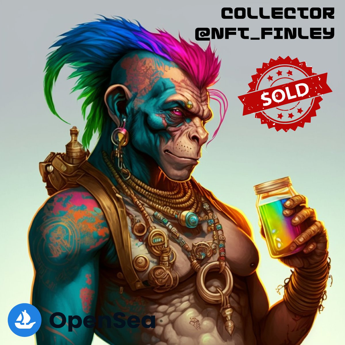 sherinstudio's tweet photo. 📢 SOLD SOLD🚨
Yohooo, Dear friend, @nft_finley owns #NFT named #FOURTYONE.
If you want to take your place in the colony, you can click on the link.
✅https://t.co/1O0qpDWyJr
#NFTCOLLECTOR #NFTDROPS #NFTShill #OpenseaNFTs #StudioSherin #HAMPUNKS2070 https://t.co/pYG7yWS7RJ