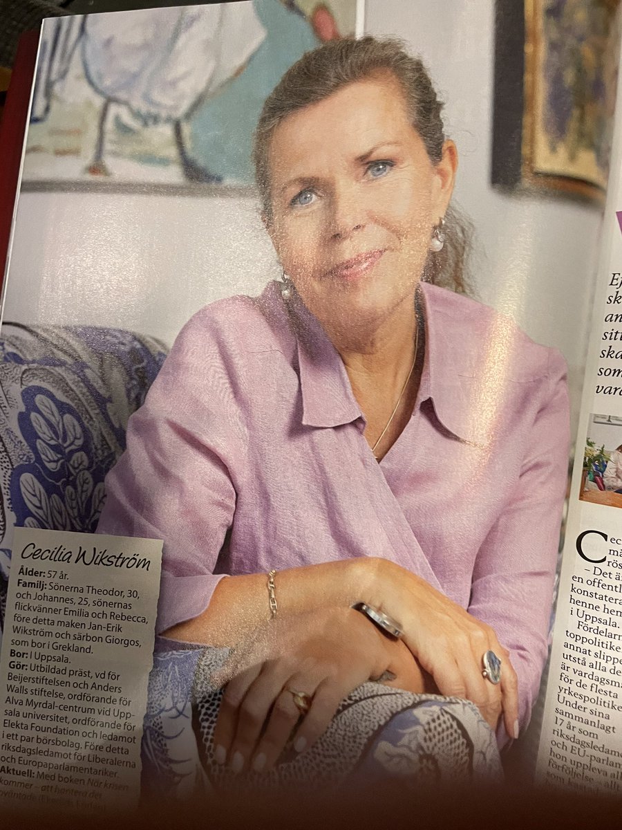 Cecilia Wikström, Beijerstiftelsen tweet media