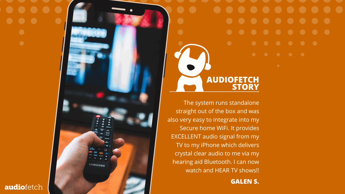 Simply and seamlessly stream your television audio directly to your hearing aid bluetooth for crystal clear sound with AudioFetch Home or Fetch Express.

Check it out here: audiofetch.com/product/audiof…

#AssistiveListening #HOH #AudioAccessibility