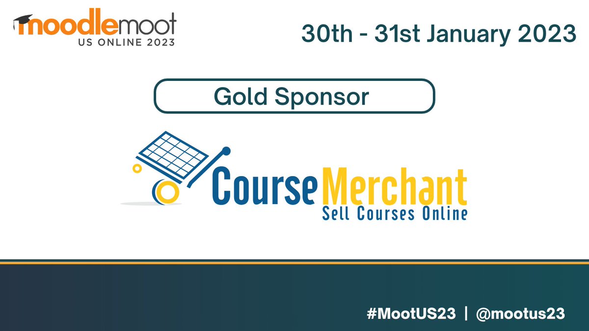 Gold sponsor @CourseMerchant has a lot to offer at #MootUS22, be sure to check out their section on the MootUS23 website before the conference. #Accessibility #Moodle eu1.hubs.ly/H02GB4g0