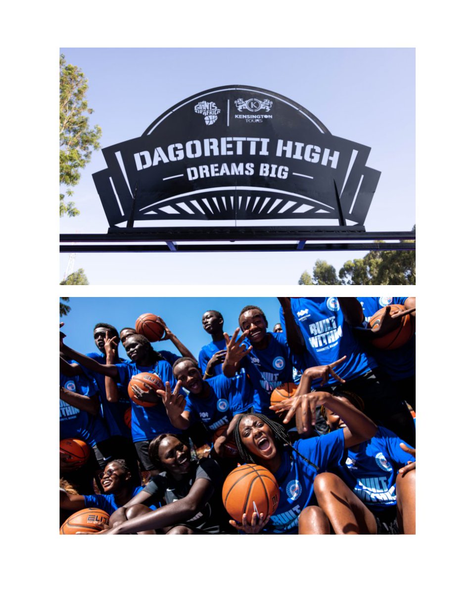 GiantsOfAfrica's tweet photo. The journey to building 100 courts across the continent continued in Kenya where we opened 4 new courts.

The first was at Dagoretti High School known for having some of the most talented basketball players in the area. 

Thank you to @kensingtontours for all of their support. https://t.co/SnrTx8cjBa